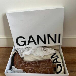 ganni: cowboy boots
